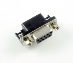 D-Sub 9-Pin Right-Angle Female Connector
