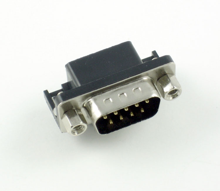 D-Sub 9-Pin Right-Angle Male Connector