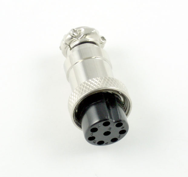 1x 8 Pin Male Microphone Connector for Ham Radio,B8P 